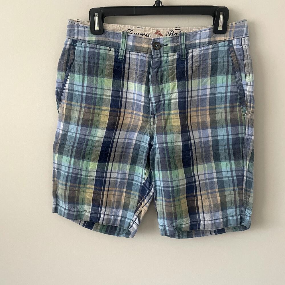 Tommy Bahama Men's Plaid Shorts Sz 30